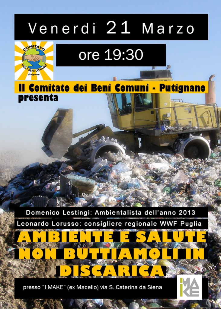 Ambiente e Salute non buttiamoli in Discarica